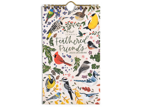2026 Feathered Friends Birds Petite Wall Calendar