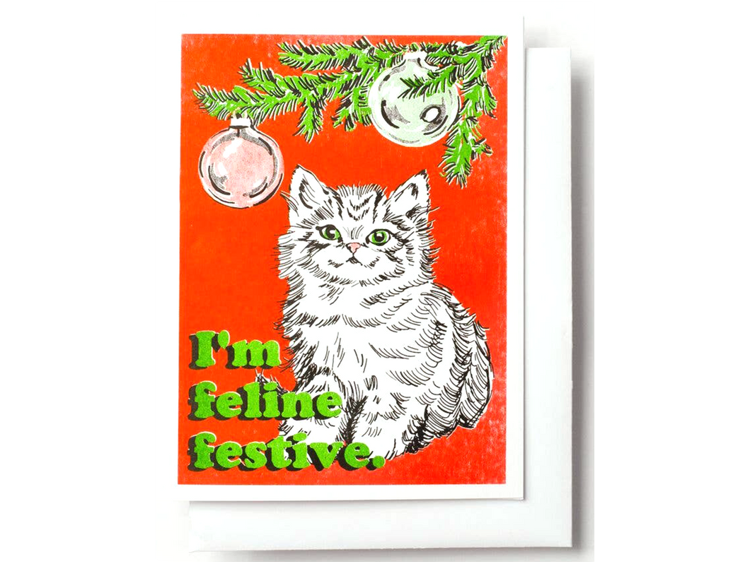 Feline Festive, Single Card