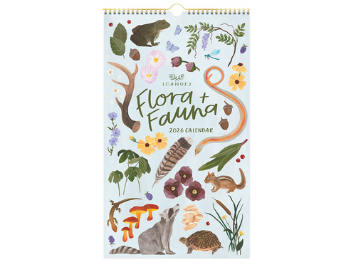 2026 12 Month Flora & Fauna Petite Wall Calendar