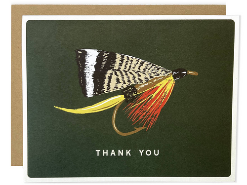 Fly Fishing Thank You, Single Card