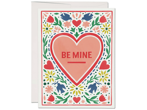 Folk Heart Valentine, Single Card