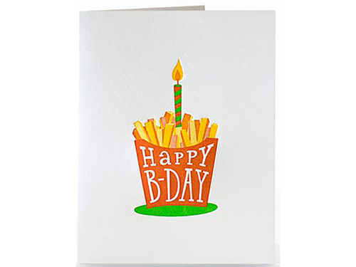 French Fry Birthday, Single Card