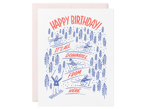 Downhill Birthday, Single Card