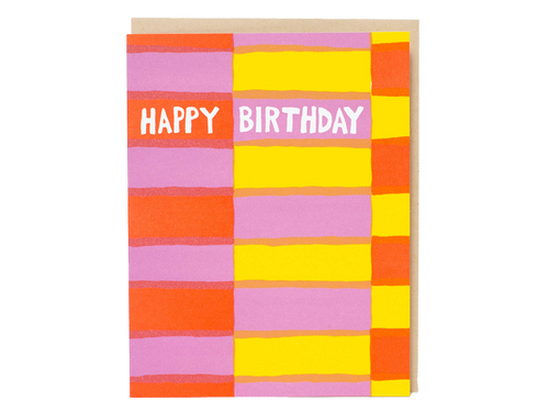 Fruit Stripe Birthday, Single Card
