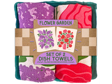 Flower Garden Tea Towel, Set of 2