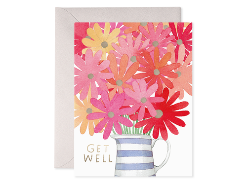 Get Well Flowers, Single Card