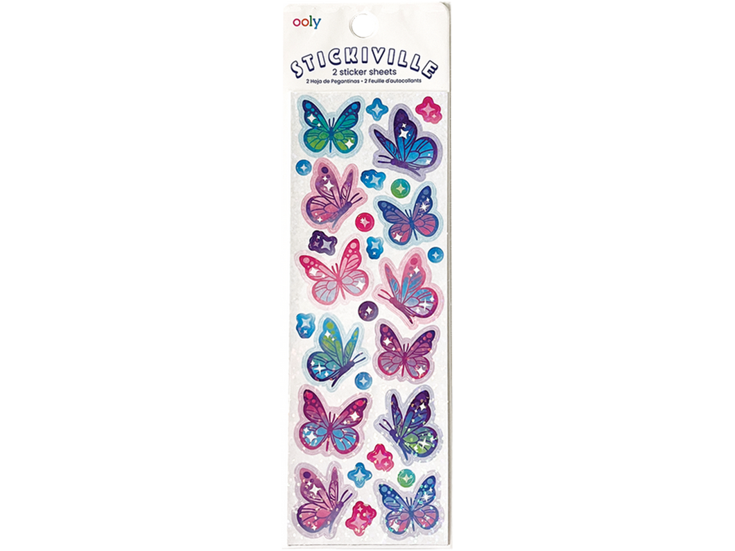 Stickiville Stickers, Glittery Butterflies