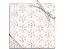 Gold Snowflakes Wrapping Paper