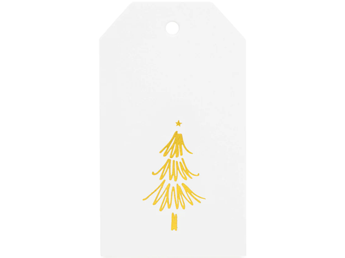 Gold Tree Gift Tag, Set of 10