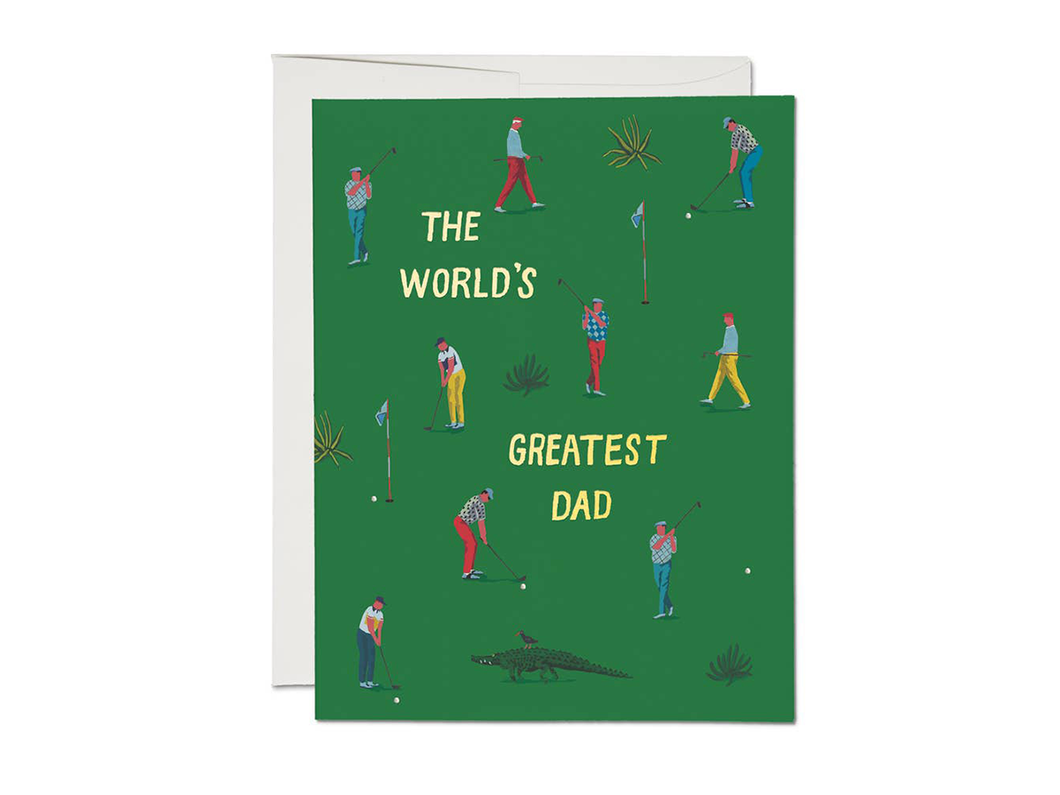 Golf Dad Father's Day, Single Card