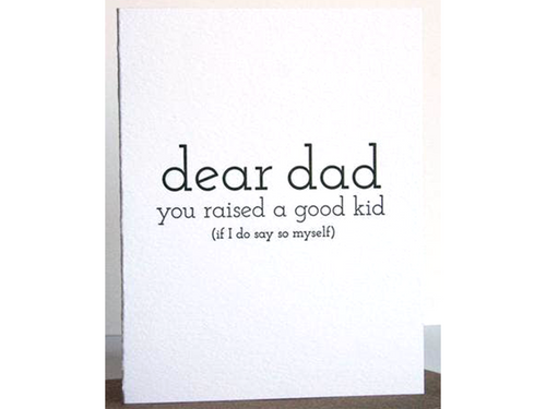 Good Kid Father's Day, Single Card