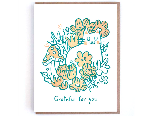 Grateful Cat, Single Card