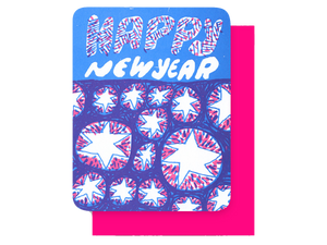 New Year Glow Stars, Single Card