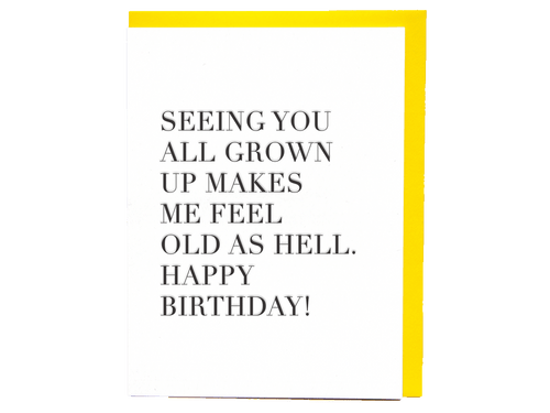 Feel Old As Hell, Single Card