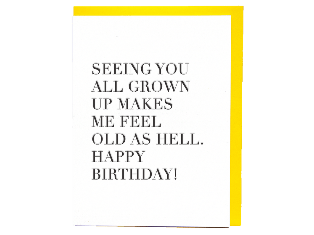 Feel Old As Hell, Single Card