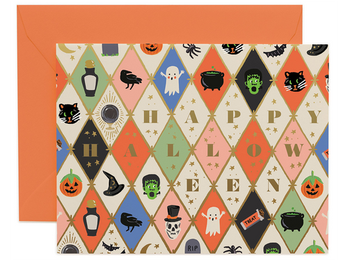 Halloween Argyle, Single Card