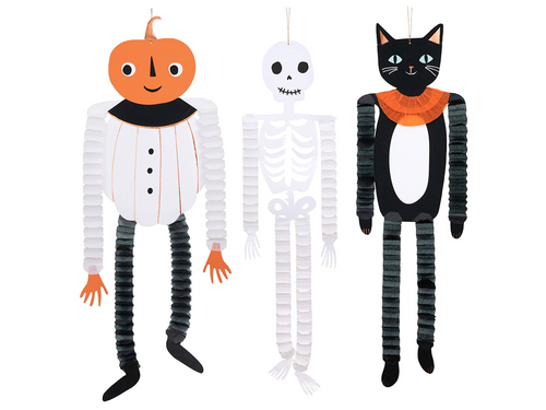 Vintage Halloween Honeycomb Decorations