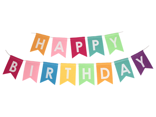 Happy Birthday Felt Banner