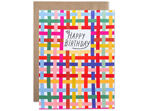 Happy Birthday Plaid, Single Card