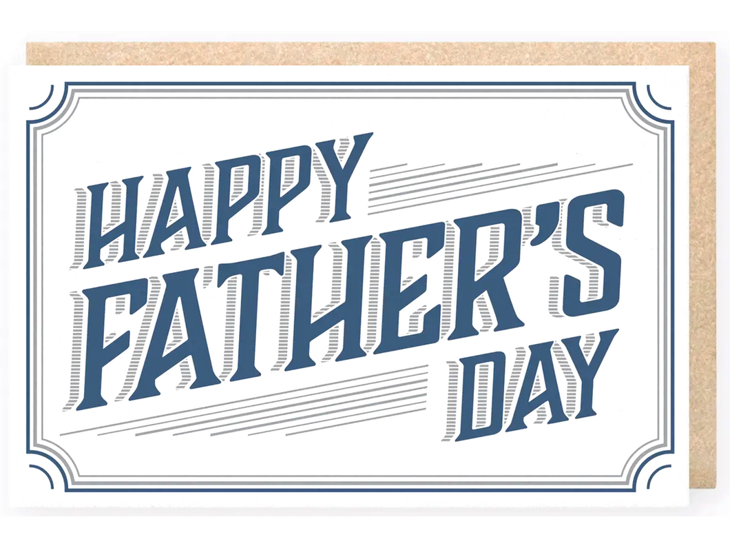 Father's Day Border, Single Card