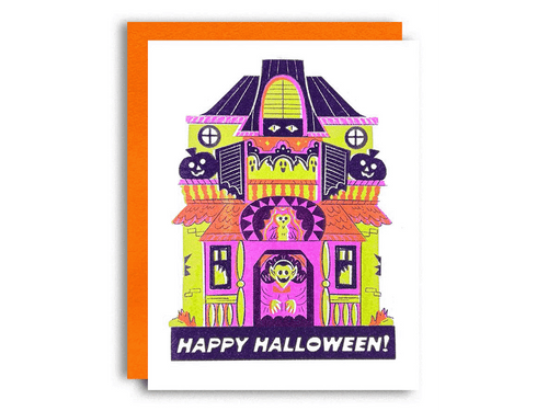 Happy Halloween House, Single Card