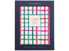 Happy Plaid Thank You, Boxed Set of 6