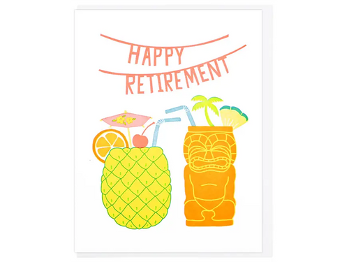 Happy Retirement Cocktails, Single Card