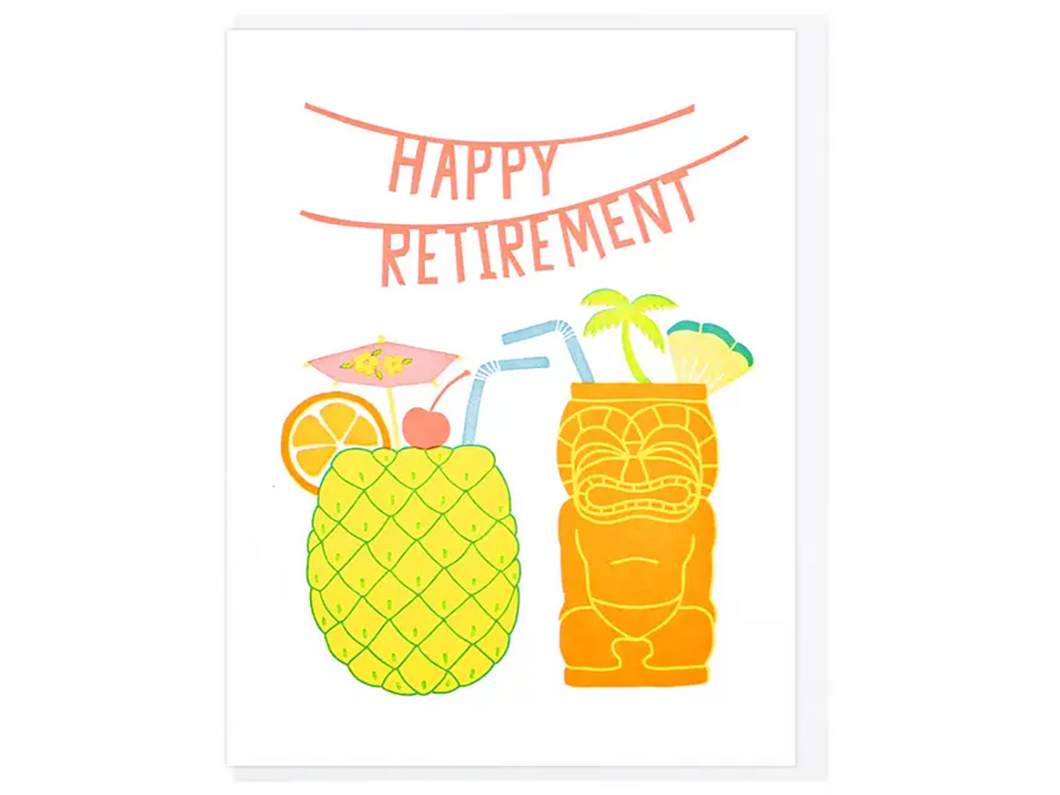 Happy Retirement Cocktails, Single Card