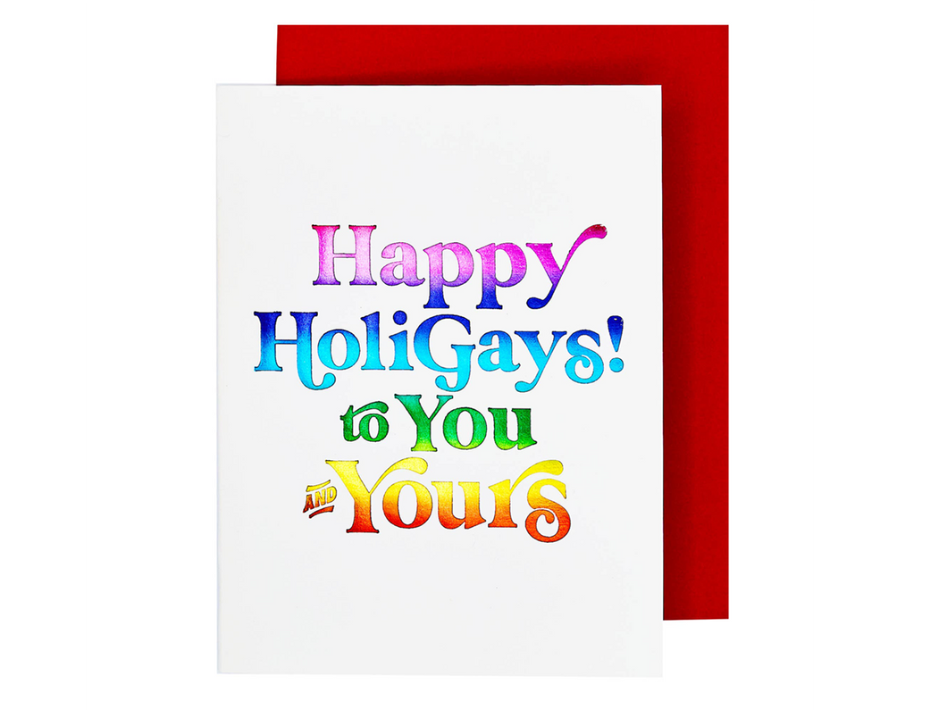 Bookmark Packaging Label Happy Holigays, Single Card – Noteworthy Paper & Press
