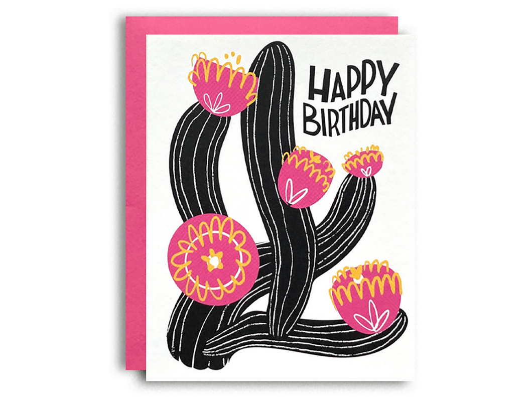 Happy Birthday Cactus, Single Card