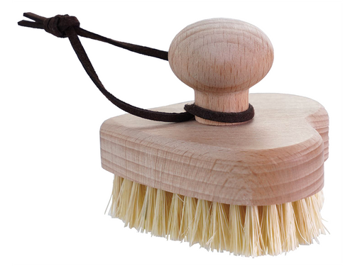 Beech Wood & Sisal Heart Brush