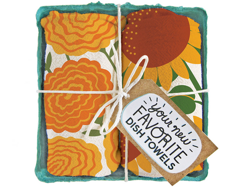 Hello Sunshine Tea Towel, Set of 2