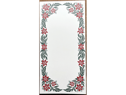 Holiday Florals Market Notepad