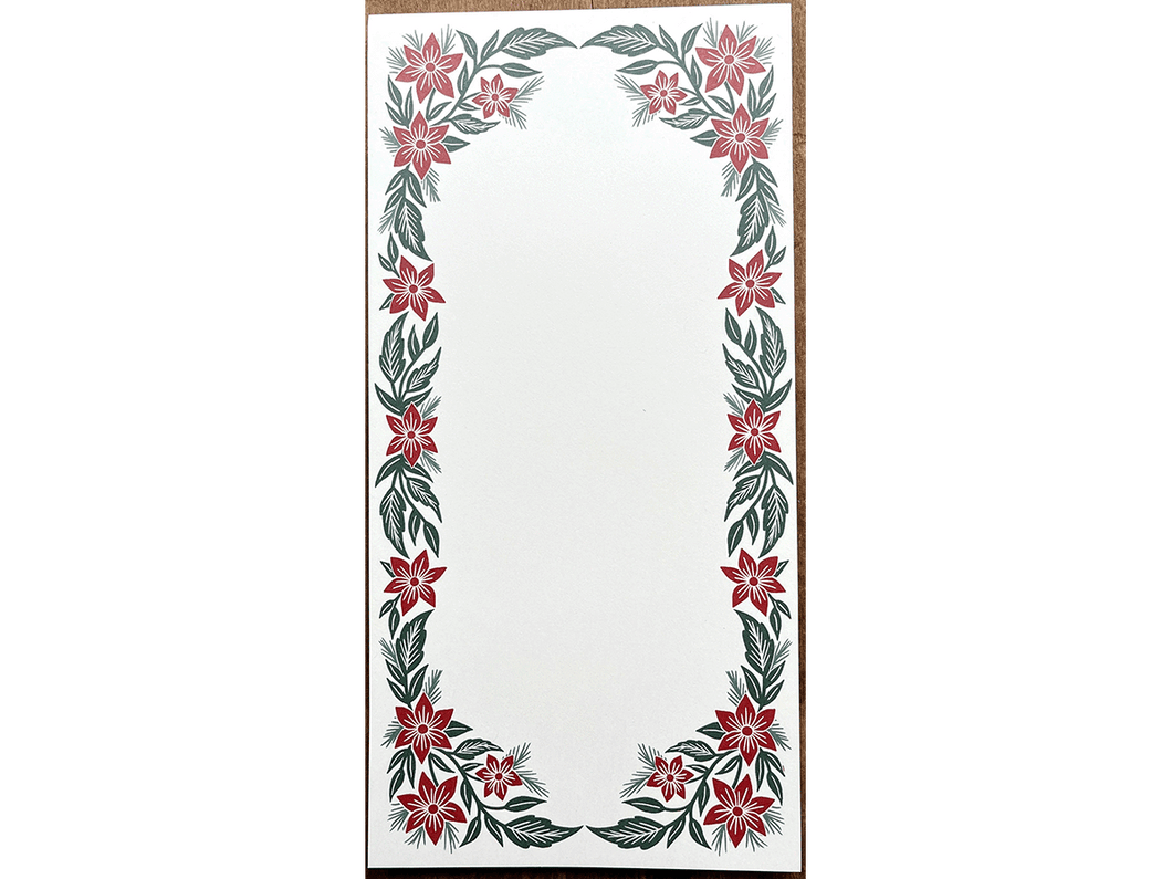 Holiday Florals Market Notepad