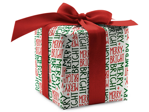Merry + Bright Wrapping Paper, Set of 2 Sheets
