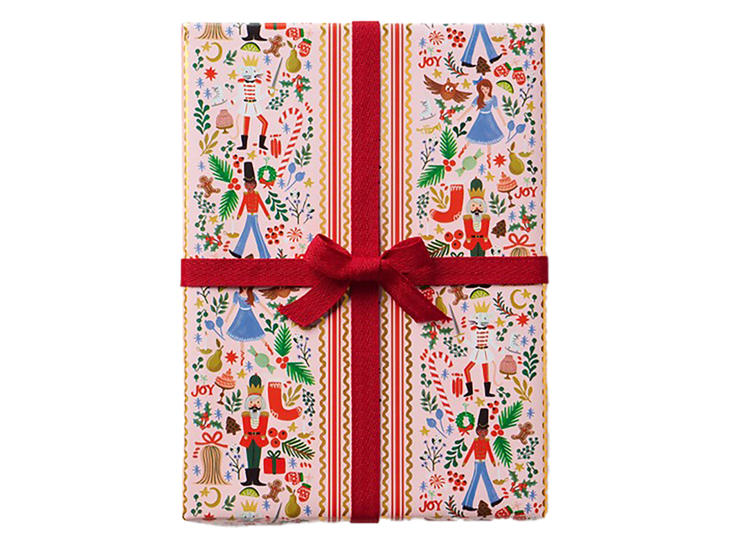 Holly Jolly Nutcracker Continuous Wrapping Roll
