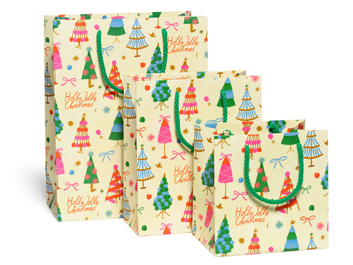 Holly Jolly Trees Gift Bags
