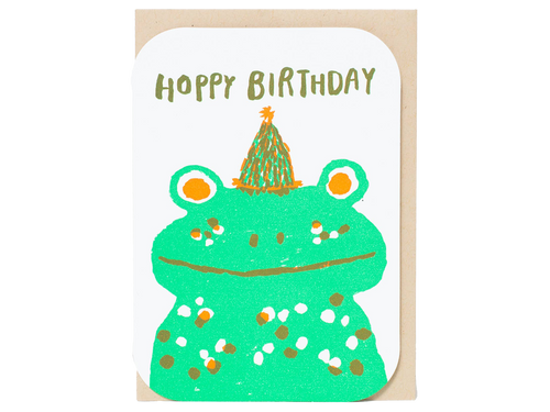 Hoppy Birthday Frog, Single Card