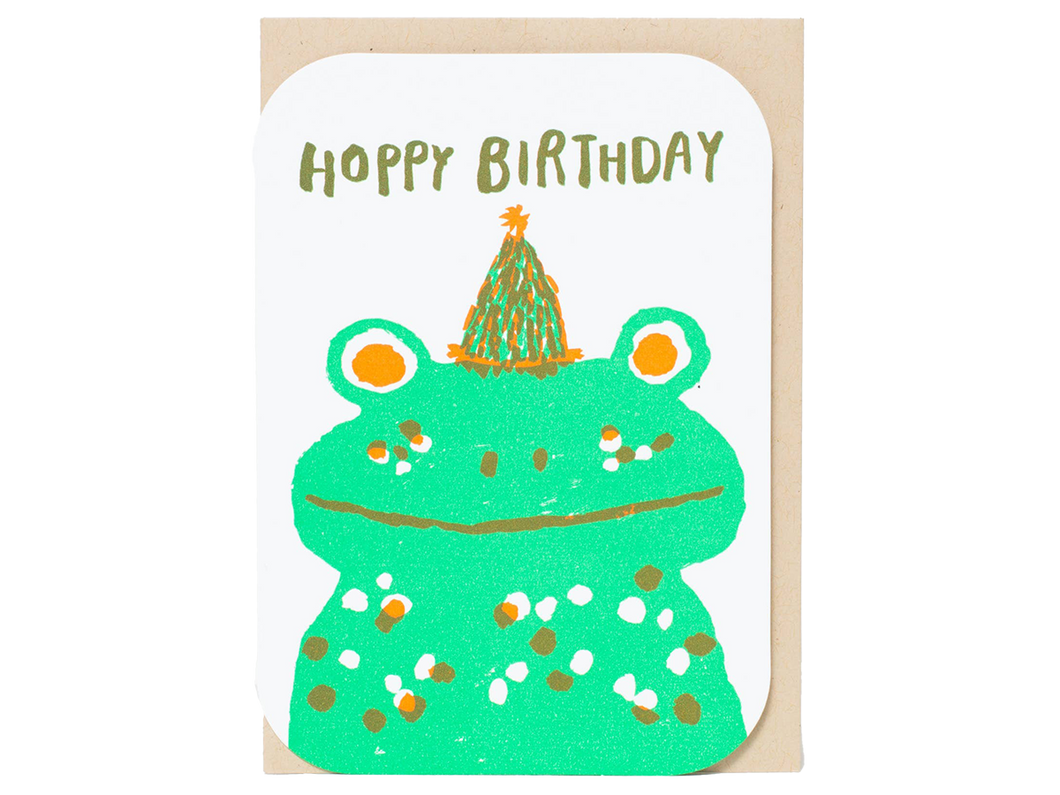 Hoppy Birthday Frog, Single Card