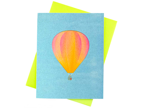 Hot Air Balloon, Single Card