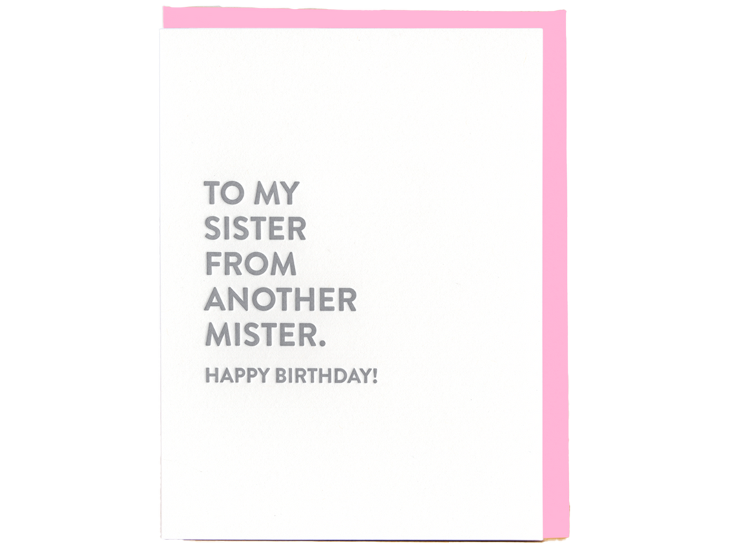 Sister Mister, Single Card