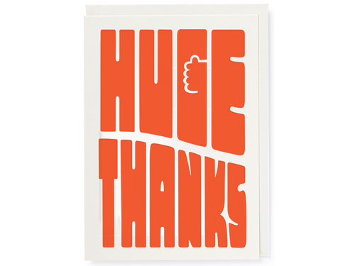 Huge Thanks, Single Card