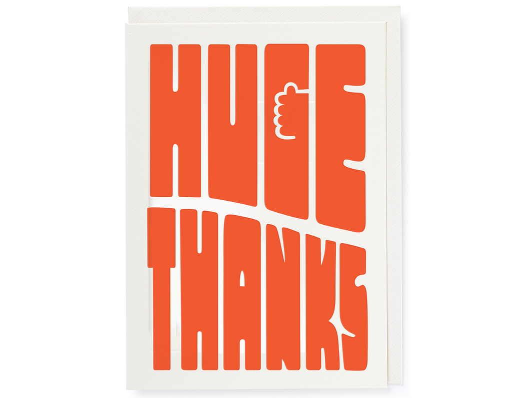 Huge Thanks, Single Card