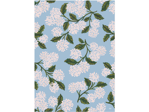 Hydrangea Gift Wrapping Sheet, Single Sheet