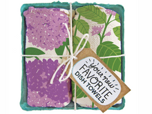 I Lilac You, Mint & Lilac Dish Towel, Set of 2