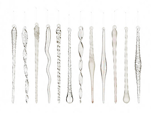 Icicle Ornament, Boxed Set of 12