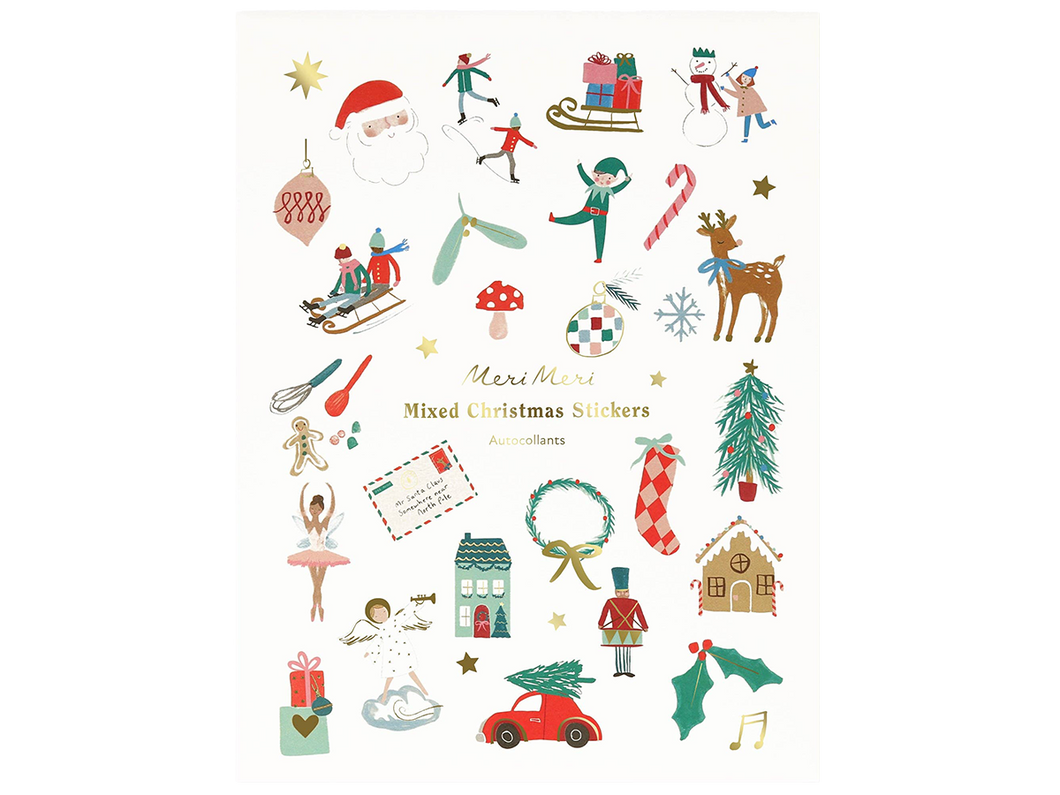 Mixed Icon Christmas Stickers