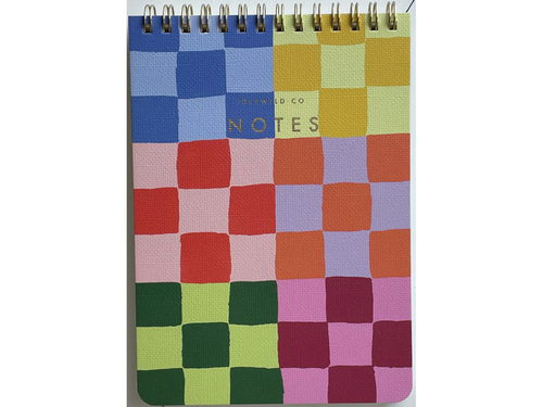 Rainbow Checks Jotter Notebook