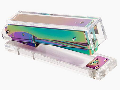 Iridescent Acrylic Stapler