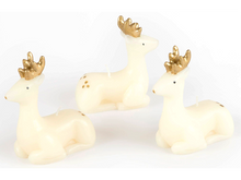 Small Ivory Reindeer Candles